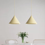 Creamy White Cone Modern Pendant Light