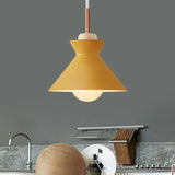 Yellow Trumpet Modern Pendant Light