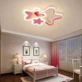 Pink Star Bedroom LED Flush Ceiling Lights