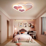 Pink Star Bedroom LED Flush Ceiling Lights