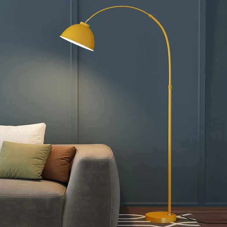 Arc Half-Dome Minimalist Plug-In Floor Lamp