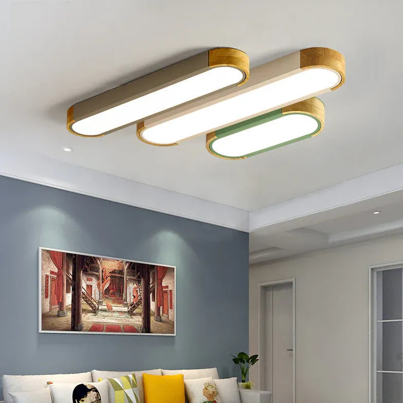 Elliptical Modern Hallway Flush Ceiling Lights