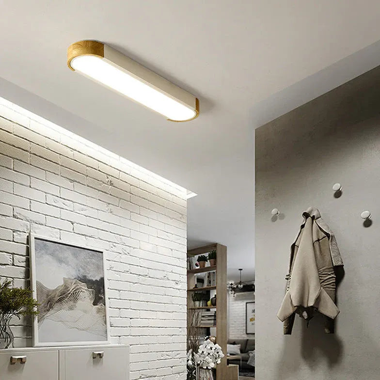 Elliptical Modern Hallway Flush Ceiling Lights