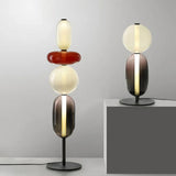 Multilayer Spherical Color Block Floor Lamp