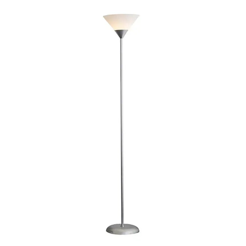 Inverted Cone-Shaped Black Slim Floor Lamp