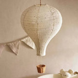 Fabric Hot Air Balloon White Flush Ceiling Lights