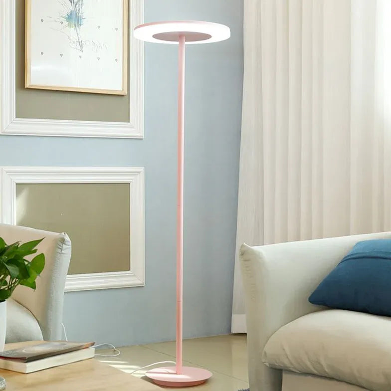 Circular Ring Long Pole Floor Lamp