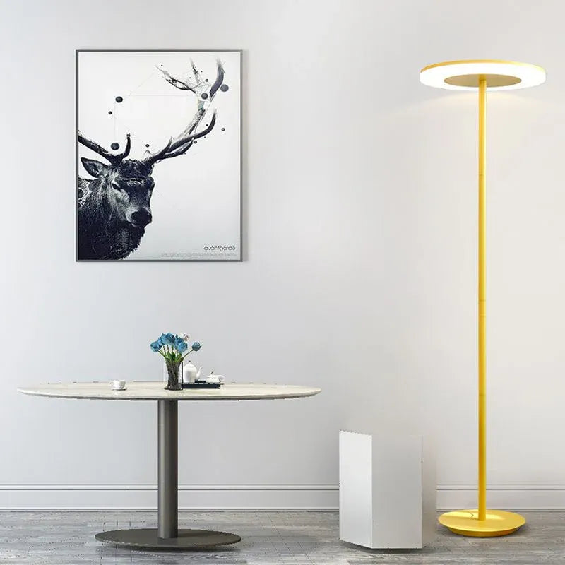 Circular Ring Long Pole Floor Lamp