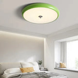 Green Round Cake Led Flush Ceiling Lights