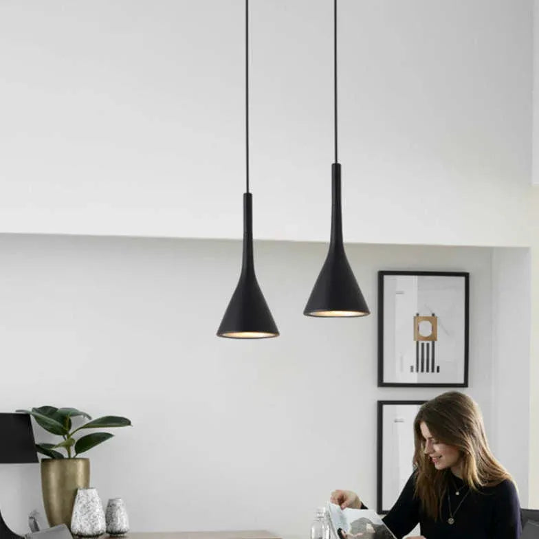 Cone Black Bedroom Modern Pendant Light