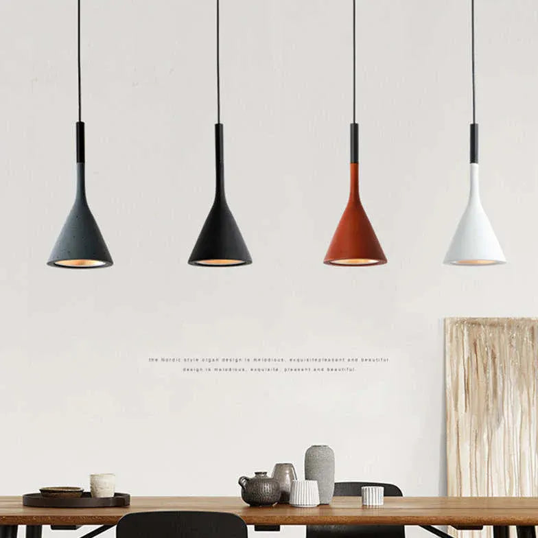 Cone Black Bedroom Modern Pendant Light