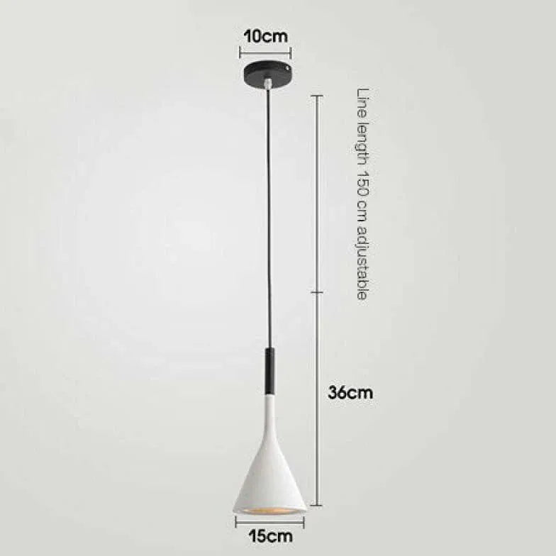 Cone Black Bedroom Modern Pendant Light