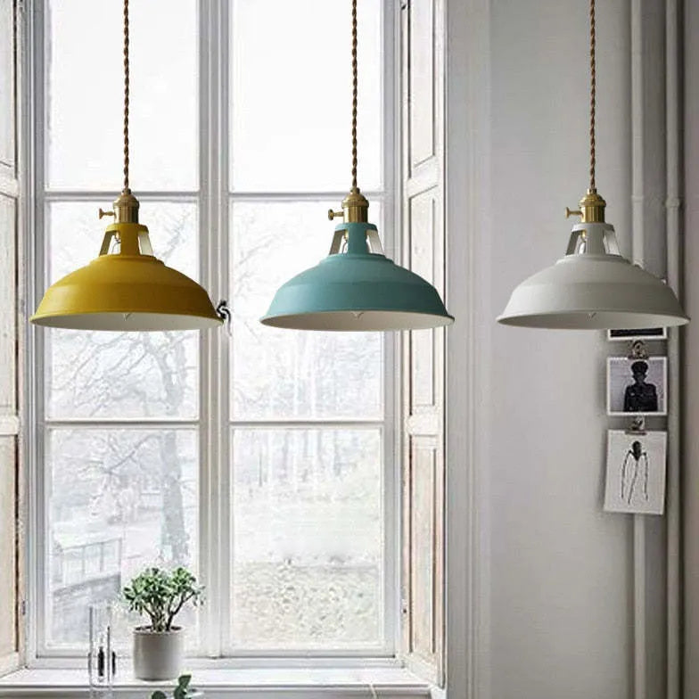 Round Cap Vintage Pendant Light