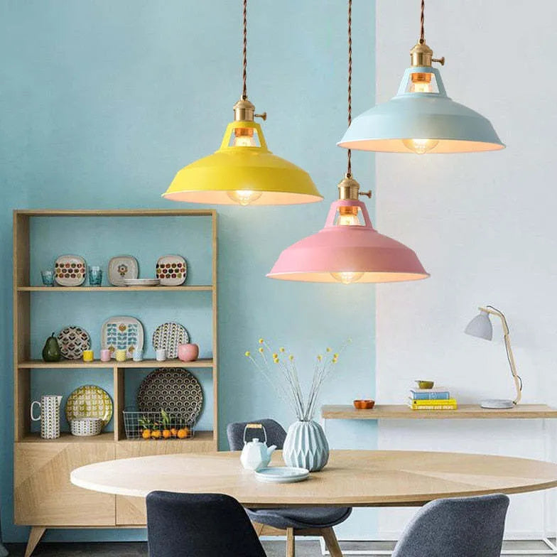 Round Cap Vintage Pendant Light