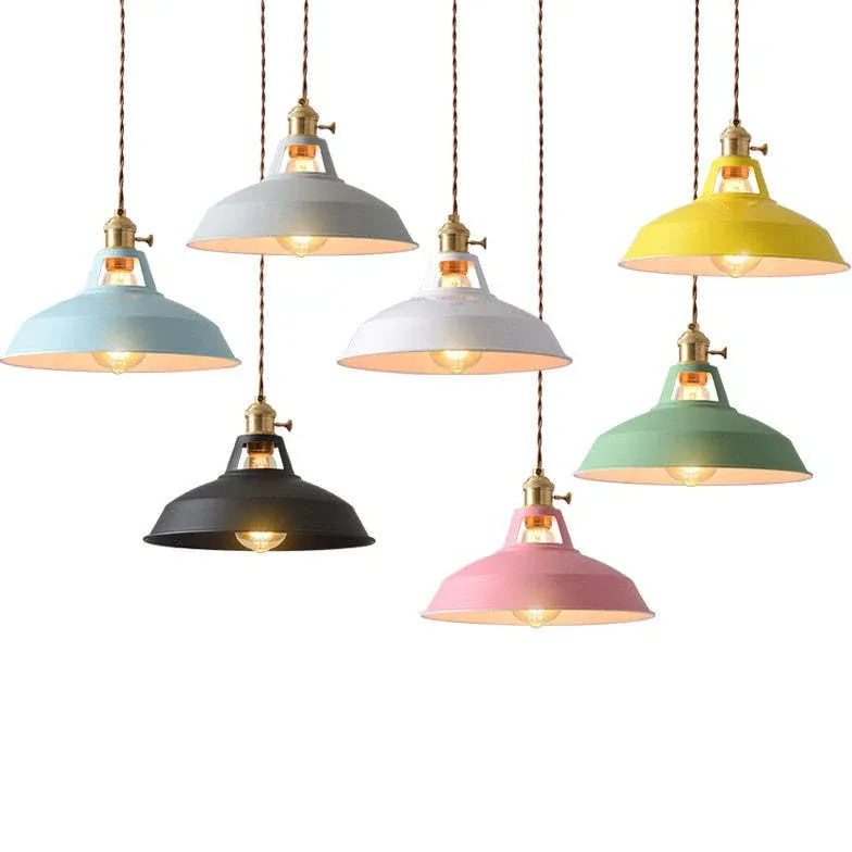 Round Cap Vintage Pendant Light