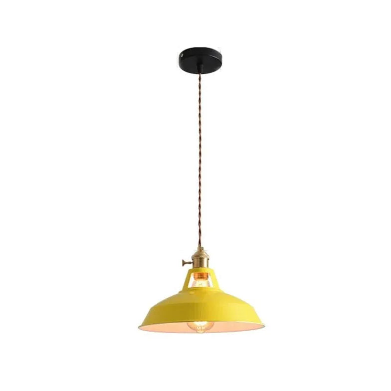 Round Cap Vintage Pendant Light