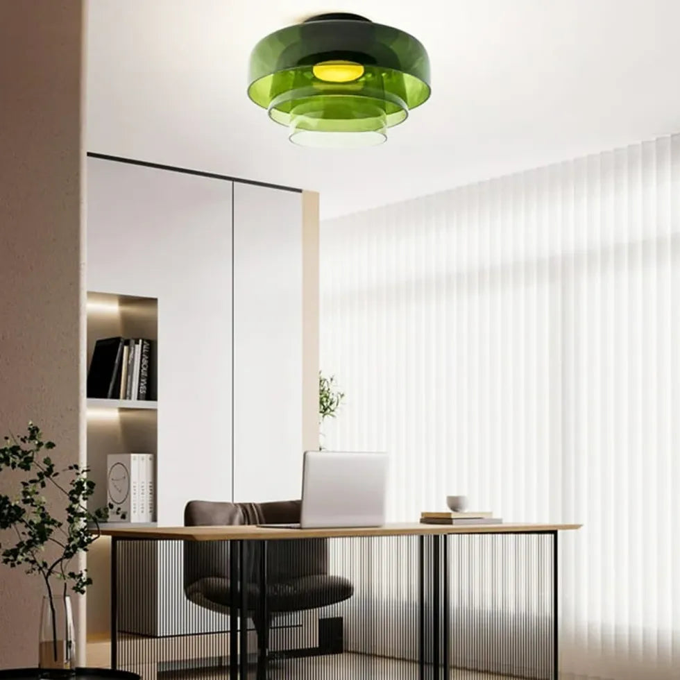 Multiple Coat Modern Glass Flush Ceiling Lights