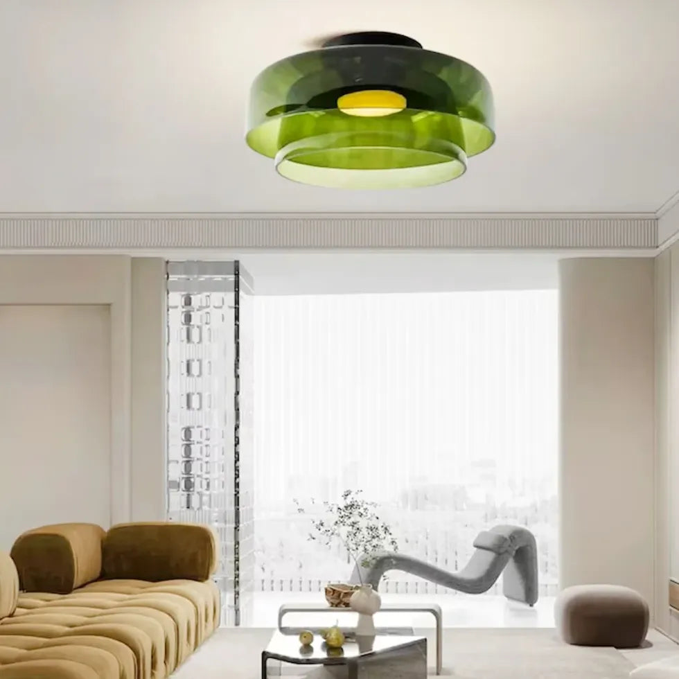 Multiple Coat Modern Glass Flush Ceiling Lights