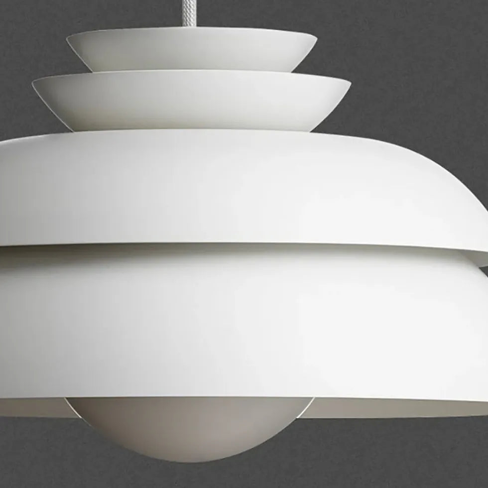 Stacked Discs Kitchen Led White Pendant Light