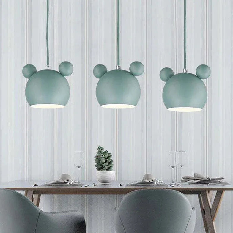 Bear Macaron Dining Room LED Pendant Light