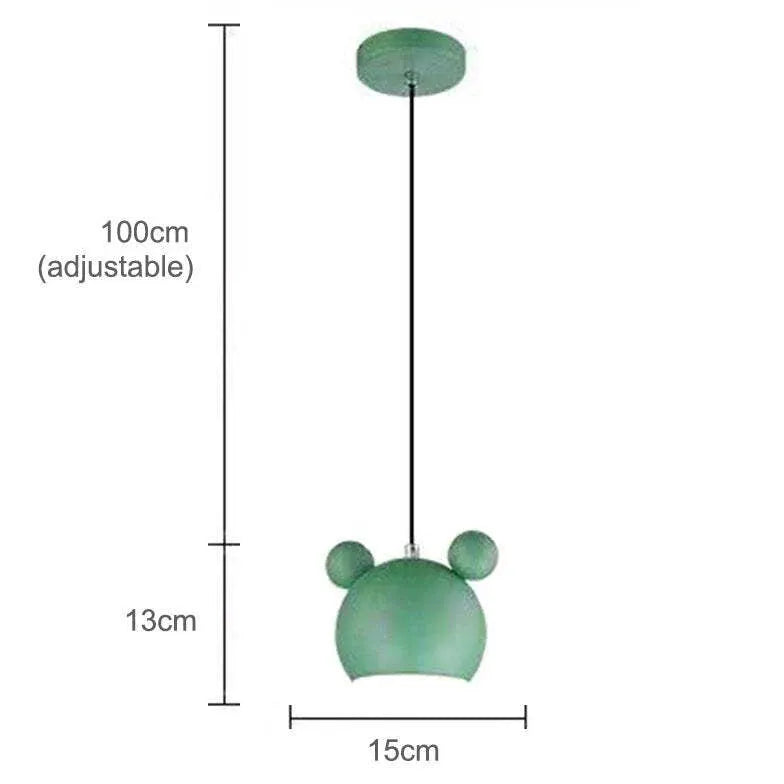 Bear Macaron Dining Room LED Pendant Light