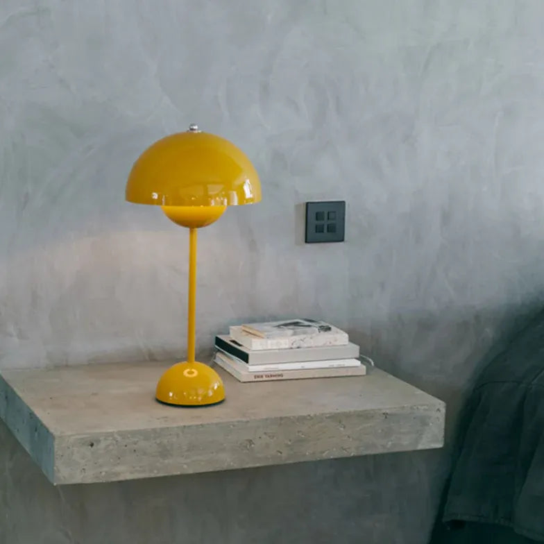 Half-Dome Colorful Slim Table Lamp