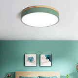 Drum Shaped Bedroom LED Flush Ceiling Lights