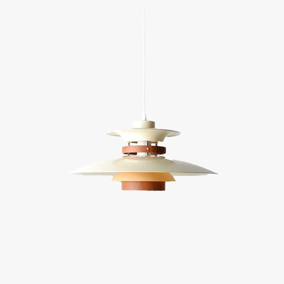 Khaki UFO Dining Room White Pendant Light