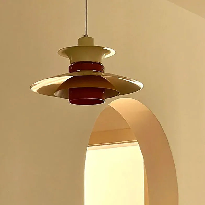 Khaki UFO Dining Room White Pendant Light