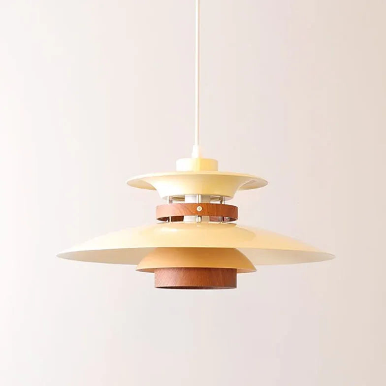 Khaki UFO Dining Room White Pendant Light