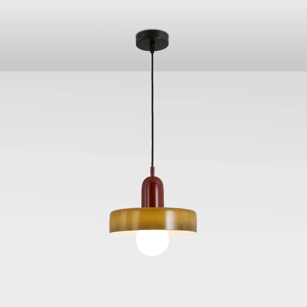 Cartoon Mushroom Modern Glass Pendant Light