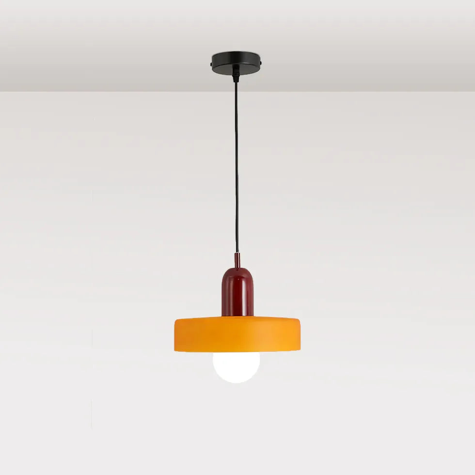 Cartoon Mushroom Modern Glass Pendant Light