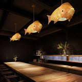 Fish Grid Restaurant Rattan Pendant Light