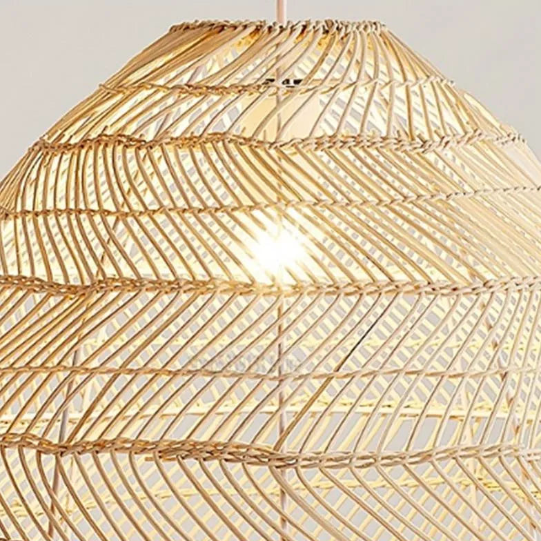 Bamboo Weaving Dining Rattan Pendant Light