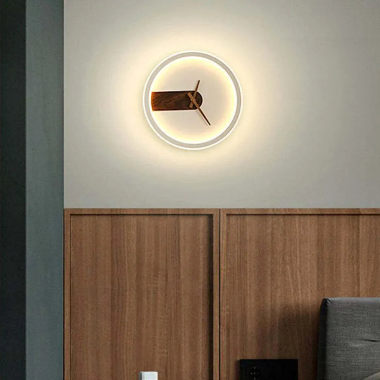 light up wall clock led lighting