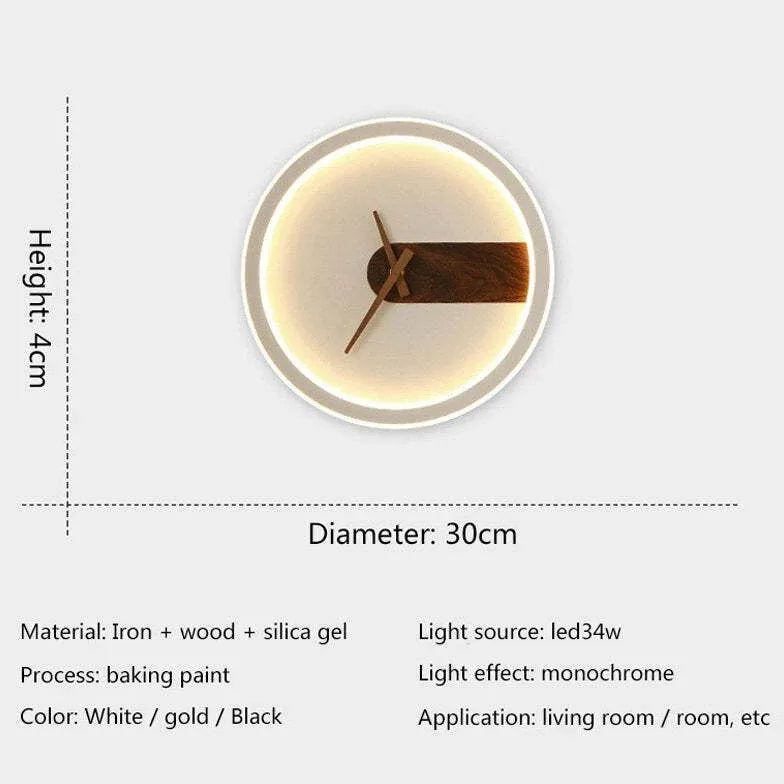 light up wall clock led lighting