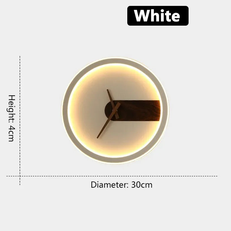 light up wall clock led lighting