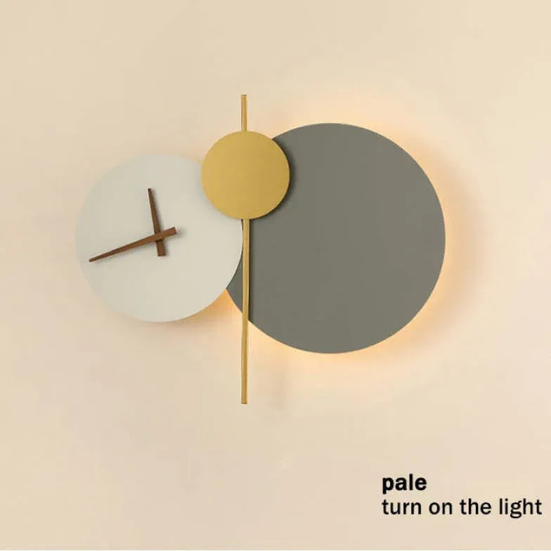 Clock Minimalist Led Modern Wall Lights