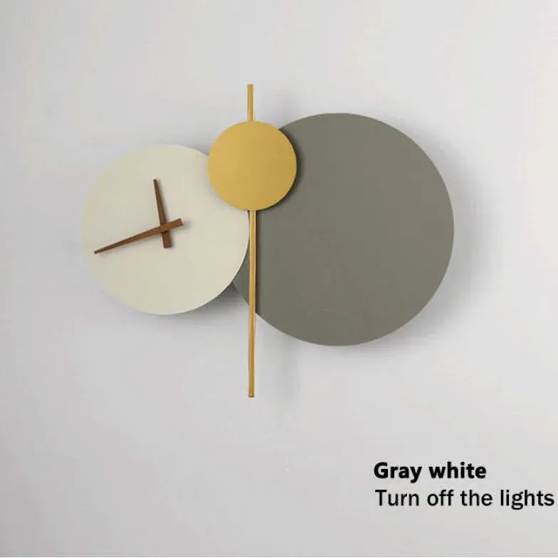 Clock Minimalist Led Modern Wall Lights