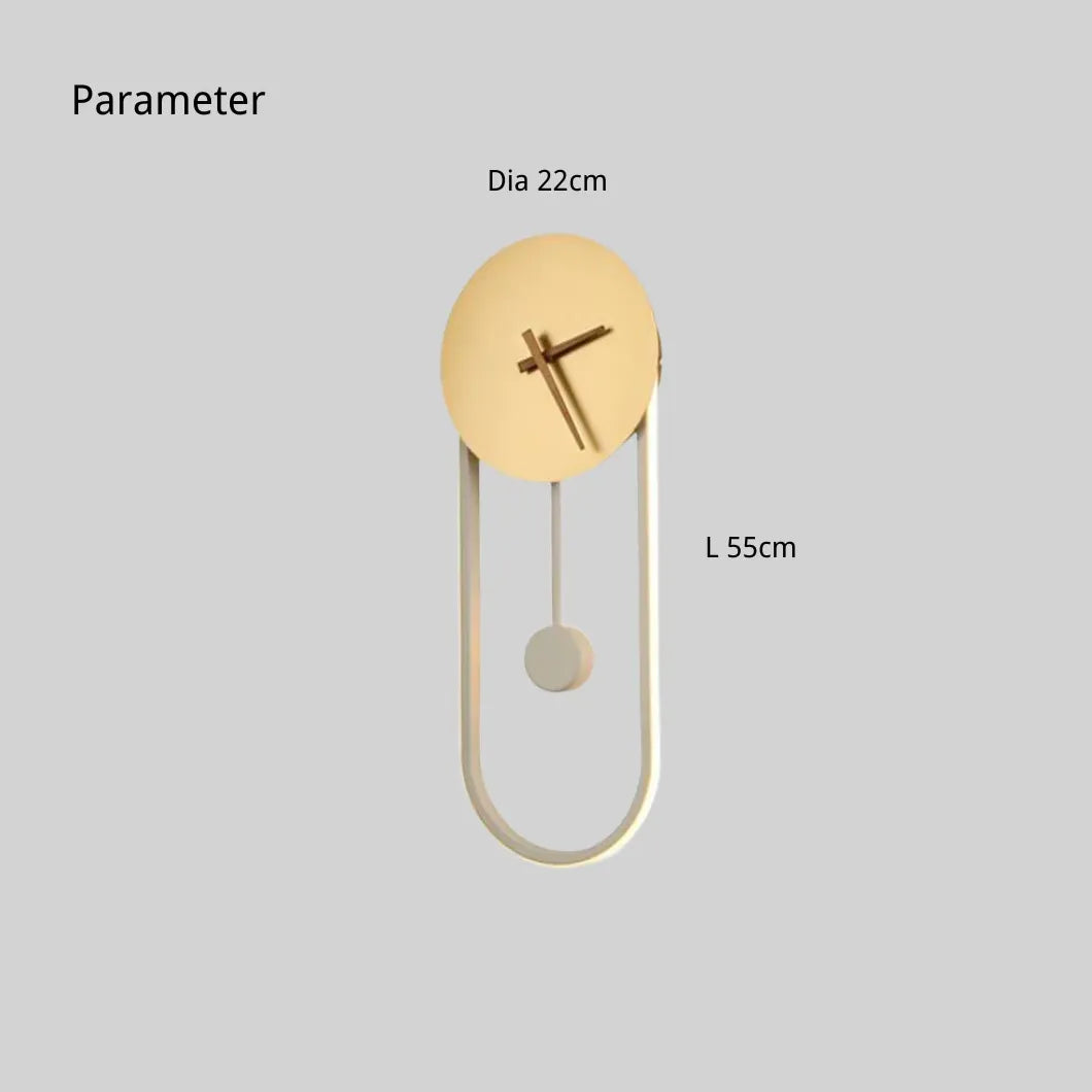 Pendulum Clock Design Modern Wall Lights