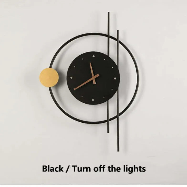 Clock Decoration Art Modern Wall Lights