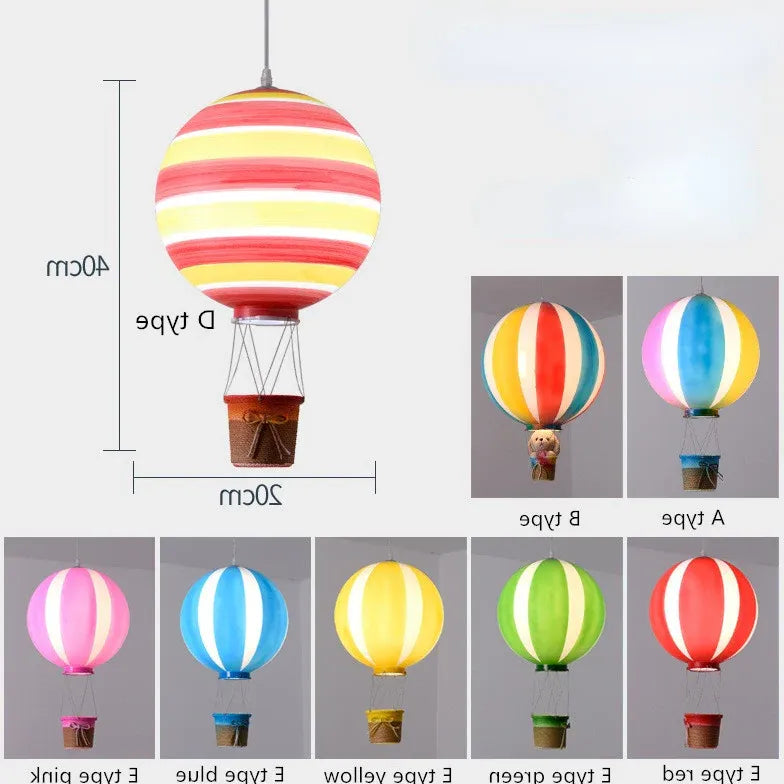 Hot Air Balloon Bedroom Led Pendant Light