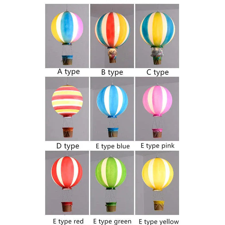 Hot Air Balloon Bedroom Led Pendant Light