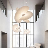 Silk Fabric Modern White Pendant Light