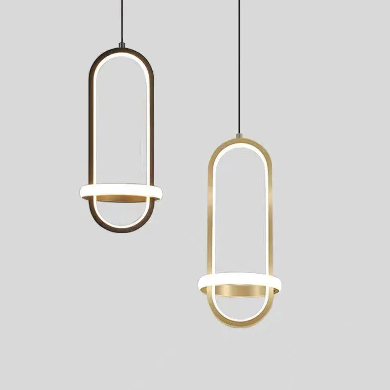 Oval Ring Bathroom Modern Pendant Light