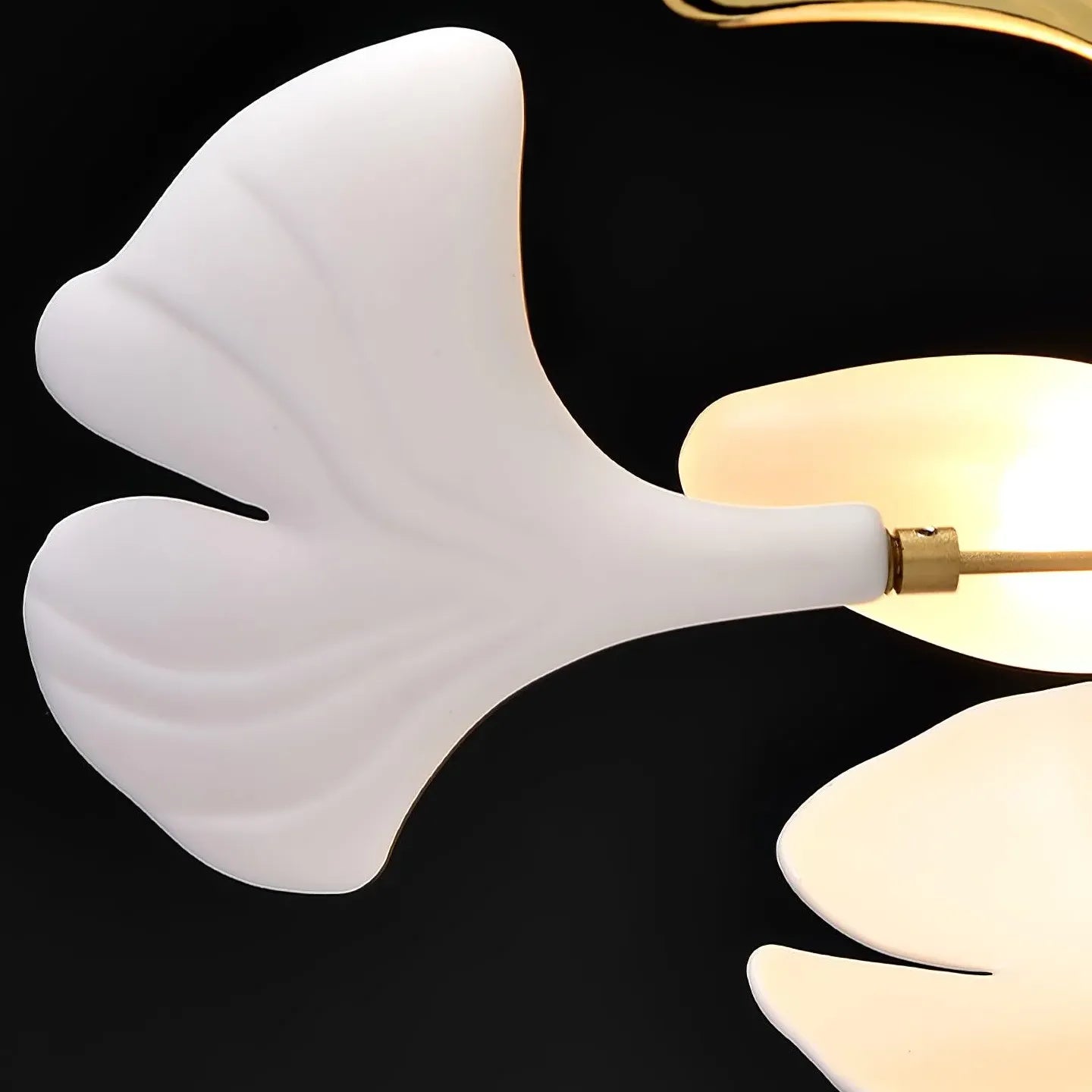 Ginkgo Leaf Shape Modern White LED Pendant Light