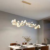 Natural Leaves Gold Kitchen Pendant Light