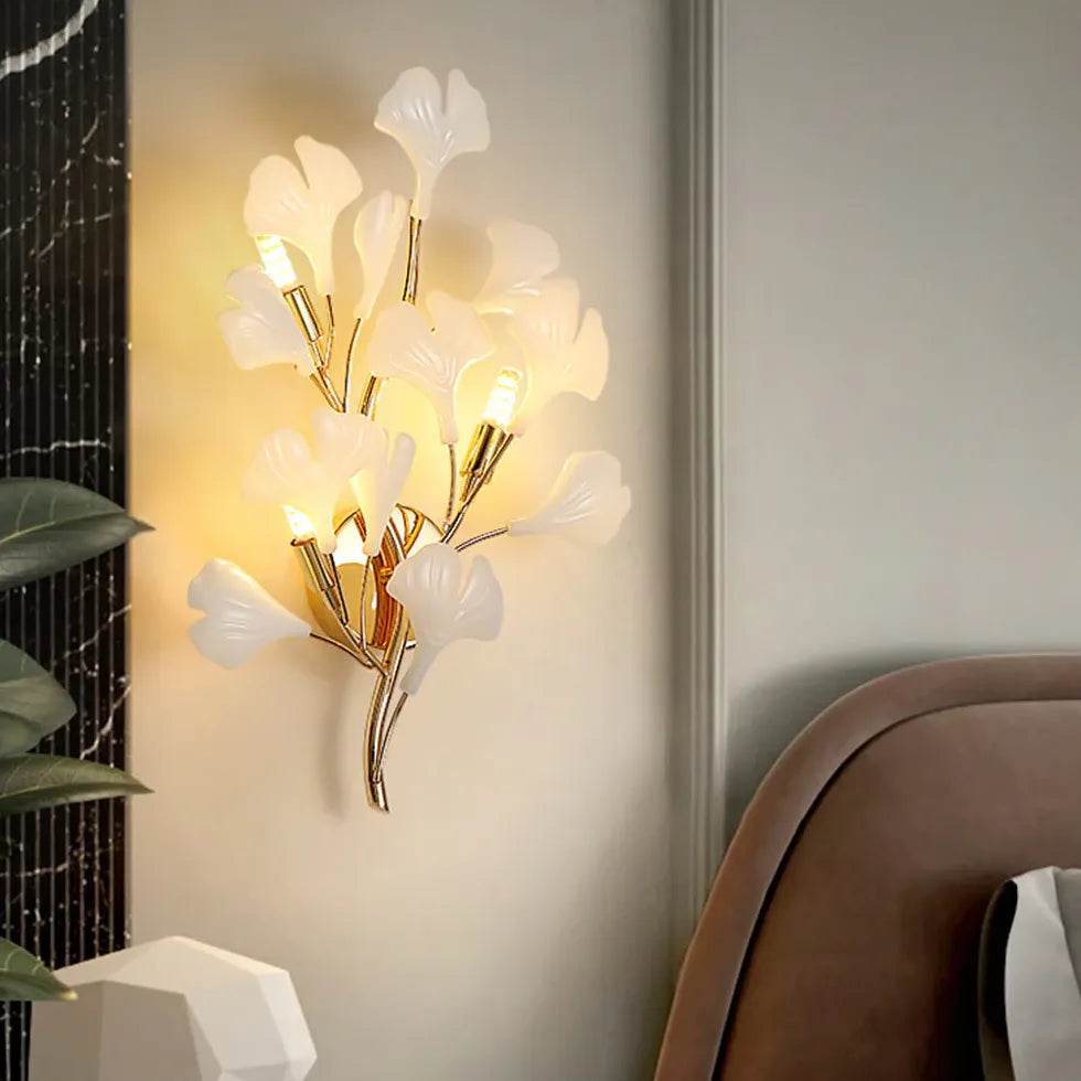 floral wall light for bedroom