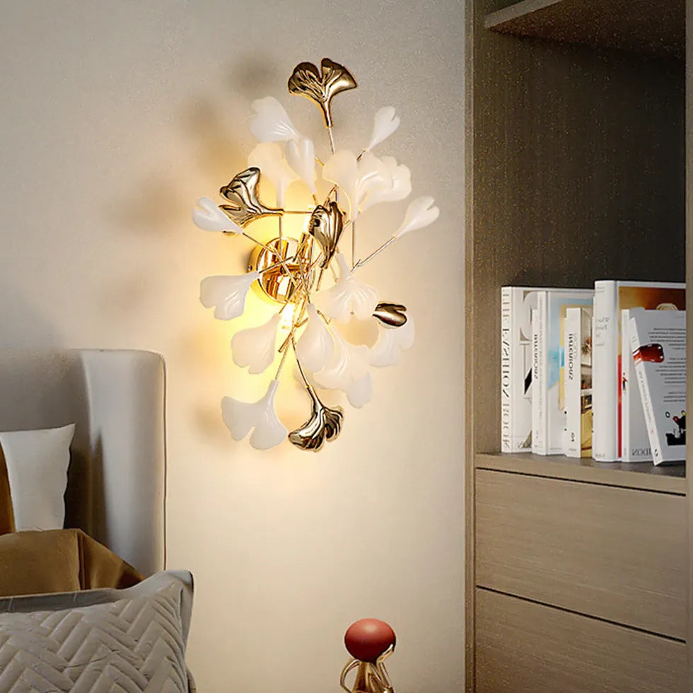 floral wall light for bedroom