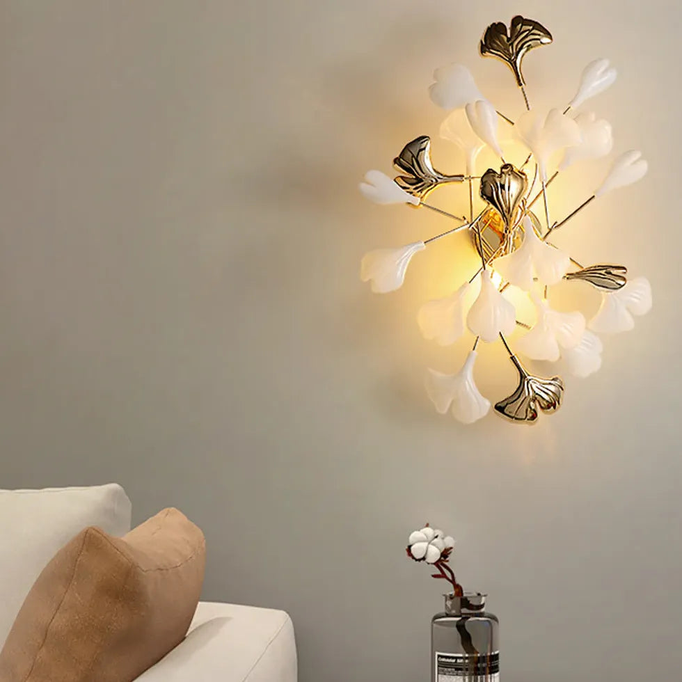 floral wall light for bedroom